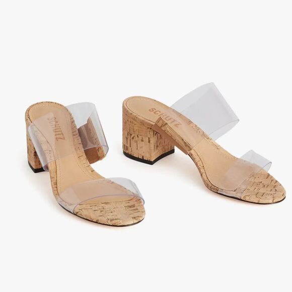 Schutz VICTORIE CORK SANDALS - Picture 1 of 6